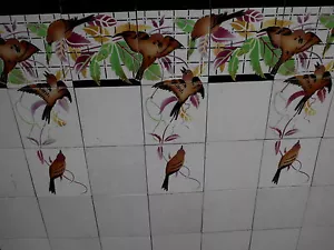 carrelage faience art nouveau saint amand desvres hamage vitrail - Afbeelding 1 van 9