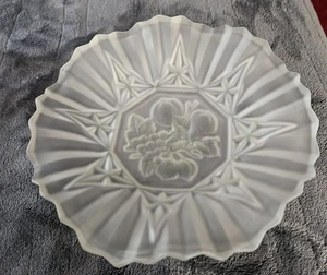 Vintage Federal Glass Frosted Bowl Fruit - Picture 1 of 2