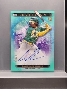 Autógrafo de novato Lawrence Butler Aqua/49 2024 Topps Inception #BRES-LB en tarjeta - Imagen 1 de 2