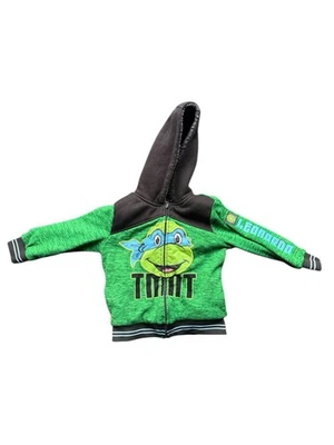 ✨Sudadera con capucha verde y negro Leonardo Ninja Turtle para niños✨ Foto 1 de 3