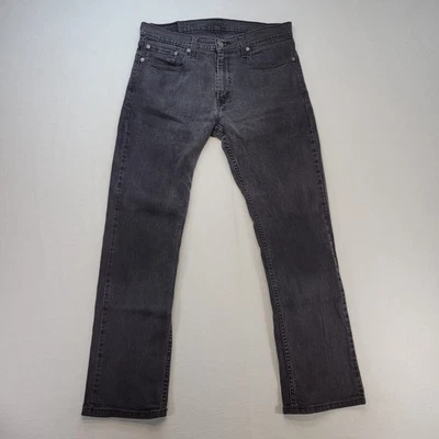 Levis 559 Jeans Mens 34x32 Gray Relaxed Straight Dark Wash Mid Rise Denim - Image 1 of 4