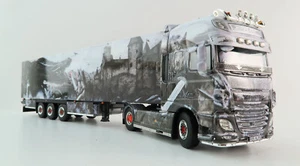 WSI 01-4308 DAF XF Super 4x2 Truck with Reefer Trailer - Heide Logistic - 1:50 - Picture 1 of 9