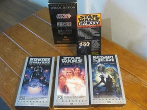 Star Wars Trilogy: Special Edition Silver Box Set (3 x VHS TAPES) UNUSED (1997) - Picture 1 of 10