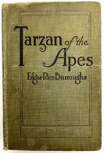 Antique Book Tarzan of the Apes by Edgar Rice Burroughs 1914 Hard Cover No DJ - Picture 1 of 13