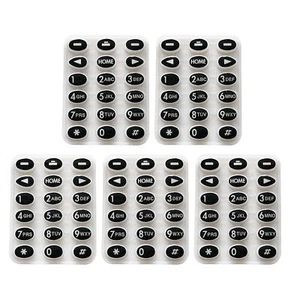 Lot 5 Rubber Full-Keypad Replacement Kit Accessory for XTS3000 M3 Handheld Radio - Zdjęcie 1 z 2