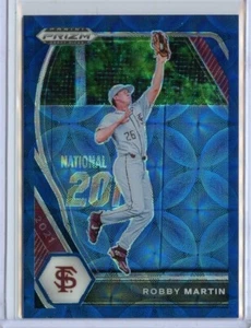 Caleidoscopio Panini Prizm 2021 Draft Picks Prizms azul marino #198 Robby Martin - Imagen 1 de 1
