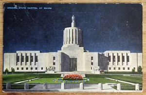 Oregon State Capitol Salem O postal alrededor de 1930 EC Kropp sin usar - Imagen 1 de 1