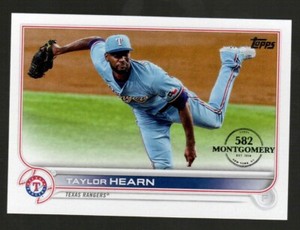 2022 Topps 582 Montgomery Club Stamp #634 Tyler Hearn Texas Rangers