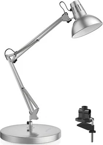 Metal Desk Lamp, Adjustable Goose Neck Architect Table Lamp with On/Off Switch - Picture 1 of 8