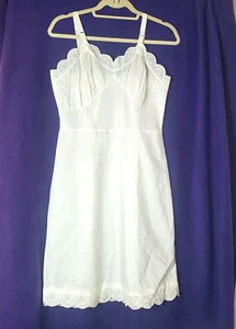 Vtg Pin Up Babydoll Slip Dress Lace Lingerie Coquette Hollywood Regency NoTag - Picture 1 of 7