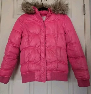 Justice Girl Hooded Quilted Coat Size 10. - Picture 1 of 8