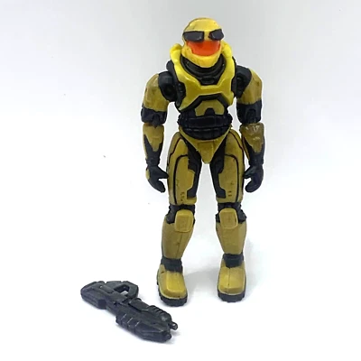 Minifigura Halo 1 Amarillo Espartano 3" Rifle de Asalto Joyride Combat Evolved CE Foto 1 de 4