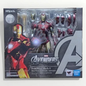 Bandai S.H.Figuarts Avengers Iron Man Mark 6 Battle Damage Edition Figure - Picture 1 of 3