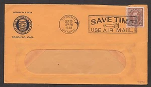 Máquina Toronto YRK 1940. Tarifa de caída local Mufdi 2c. Aceites de granol, Geo W. Grant, c - Imagen 1 de 2