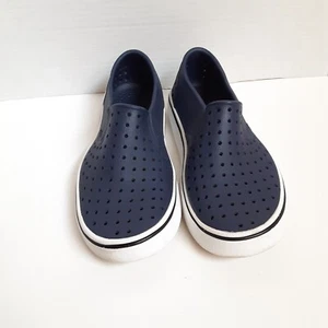 Native Slip On Water Shoes Navy White Women's Size 7 (Men Size 5) Run Small - Picture 1 of 7