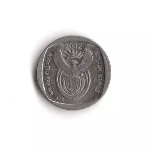 2012 South Africa - 1 Rand - 555 - Nickel Plated Copper - 4g - Picture 1 of 2