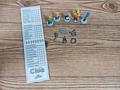 You Choose The Simpsons Clue Board Game Replacement Parts Pieces - Image 1 of 4