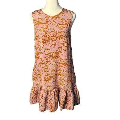 Vestido Cynthia Rowley Seda Estampado Floral Sin Mangas Talla 8 Foto 1 de 4