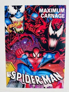 Marvel The Official Spider-Man 1993: lista de verificación Maximum Carnage casi nueva-como nueva tarjeta - Imagen 1 de 1