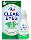 Clear Eyes Maximum Itchy Eye Relief Drops, 0.5 Fl Oz 678112659203Vl