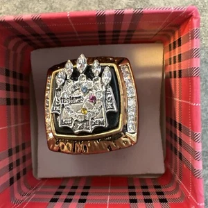 2005 Pittsburgh Steelers Super Bowl Super Bowl XL 40 Replica Ring (Gold) Ward - Picture 1 of 4