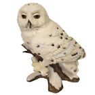 Vintage Eyes Of The Night Snowy Owl Fine Porcelain Figurine Maruri Usa 1980'S