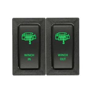 T2002AGM WINCH IN WINCH OUT push switch for Toyota Prado 90s 95s Landcruiser ... - Picture 1 of 5