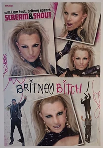 Will.i.am & Britney Spears / Joey Heindle 2013 BRAVO Poster A3 RARE 42 x 28 cm - Picture 1 of 2