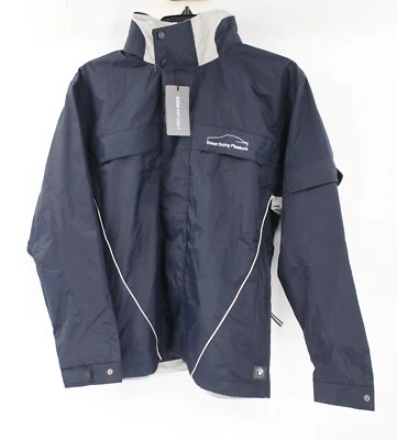 Jaqueta feminina nova com etiquetas BMW pequena pura corrida prazer de condução F1 azul capuz escondido - Imagem 1 de 4