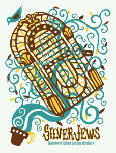 SILVER JEWS - 2008 Gig Poster - Imagen 1 de 1