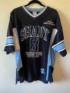 Vtg Eminem Shady World Tour Ltd Limited Edition Jersey Shirt 2XL - Picture 1 of 11