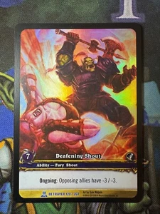 Lámina de arte extendida World of Warcraft TCG Archives Deafening Shout - Imagen 1 de 2