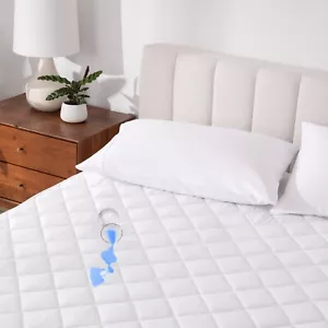 Bare Home Waterproof Mattress Pad - Deep Pocket Fitted Cover - Picture 1 of 8