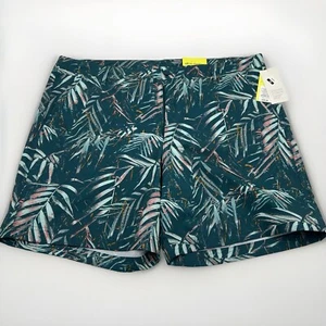 All In Motion Men's Resort Shorts Xl Blue Navy Palm Tree Athletic Golf Stretch - Picture 1 of 7