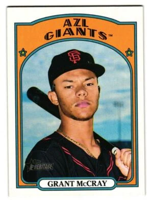 2021 Grant McCray Topps Heritage Minor League Rookie - San Francisco Giants - Image 1 of 2