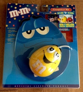 Kit informatique promotionnel souris d'ordinateur et tapis de souris pour PC Peanut M&M 2000 neuf dans son emballage d'origine - Photo 1 sur 10