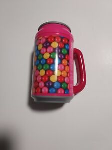 Cool Gear Can 33 oz  Travel Cup Mug Tumbler BPA Free Spill Proof Gum Ball