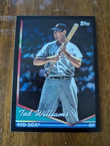 2024 Topps Archives Retro 1994 Topps Ted Williams #202 Black Foil - Picture 1 of 2