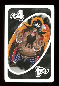 Marshall D. Teach +4 Draw Four ONE PIECE Mattel Orig Japanese UNO Card Near Mint - Picture 1 of 2