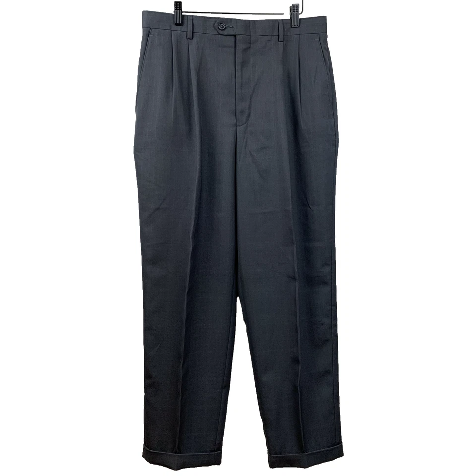 Брюки мужские Claiborne 34 x 34 * (31) темно-серый платье брюки с манжетами прямой классический - Изображение 1 из 4