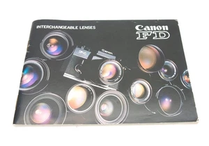 Canon Interchangeable Lenses Canon FD Manual / Brochure - Picture 1 of 2