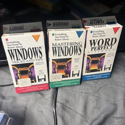 Word, Perfect literacy Mastering Windows Window tricks And Tips Vhs & 3 1/2Disc. - Image 1 of 4