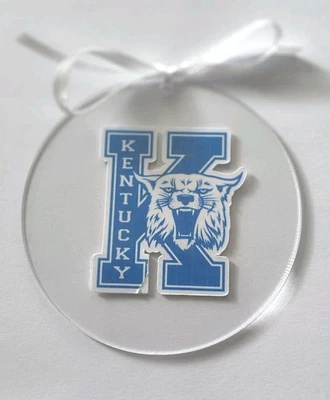 Kentucky Wildcats adorno acrílico redondo transparente Foto 1 de 2
