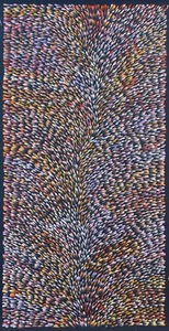 Roseanne Morton Petyar, Authentic Aboriginal Art.Size,120 x 60cm. Medicine Leaf - Picture 1 of 8