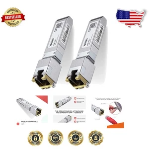 Multi-Brand Compatible 10G SFP+ RJ45 Transceiver - Reliable Ethernet Solution - Afbeelding 1 van 8