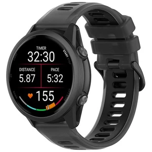 20MM/22MM Silicone Watch Strap Two-color Bracelet Belt for Garmin Forerunner570 - Picture 1 of 31