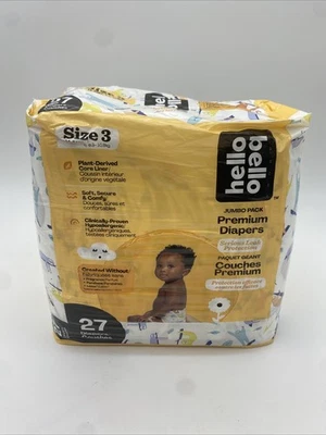Детские подгузники премиум-класса Hello Bello размер 3 I 27 штук одноразовые... - Изображение 1 из 4