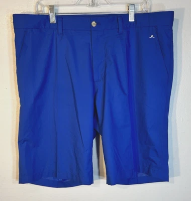 Pantalones Cortos de Golf J. Lindeberg Para Hombre 38W 12L Azul Frente Plano 4 Bolsillos Foto 1 de 4