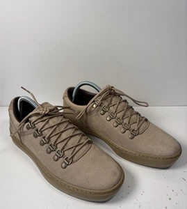 Timberland Shoes Mens UK 6.5 Beige Adventure 2 Cupsole Alpine Sneakers Nubuck  - Picture 1 of 10