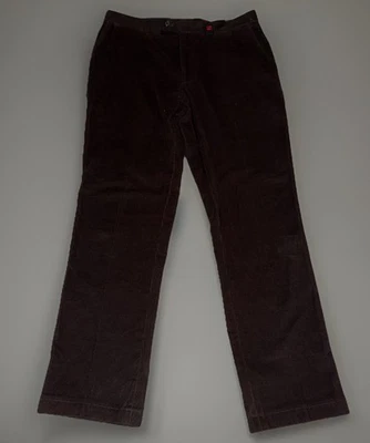Carolina Herrera Men’s Brown Corduroy Pants Size 36 Straight Leg CH Logo - Image 1 of 4